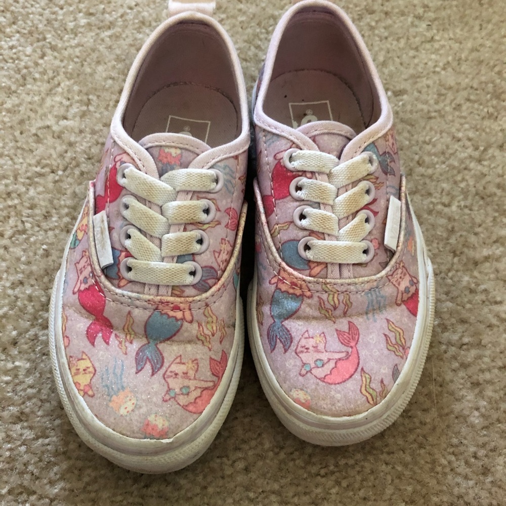 Vans cat mermaid kids size 11C